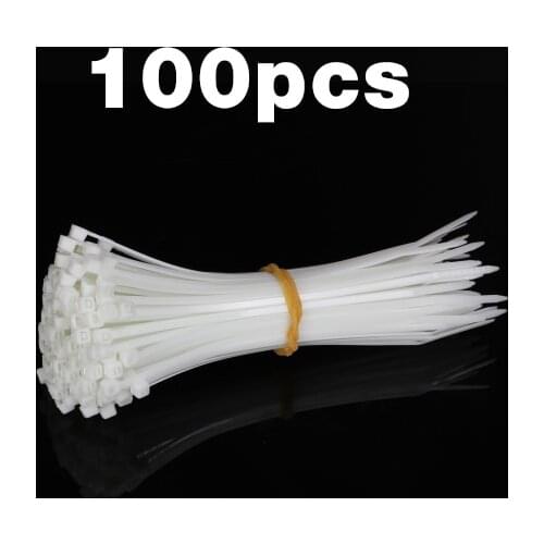 Plastic nylon cable tie 100 PCS black 2.5X200 cable tie fixing ring 3.5X150 cable tie zipper with 3.5X400 self-locking