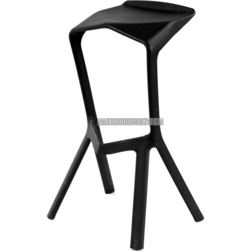 Simple High Stool, Personalized Fashion Plastic Bar Chair, Modern Simple Bar Chair, Nordic Bar Chair, Geometric Folding Bar Chai