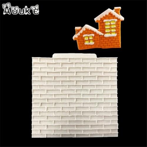 DIY Epoxy Resin Wall Brick Silicone Mold Kitchen Cake Baking Decoration Dessert Pudding Cake Decoration Brick Silicone Mold