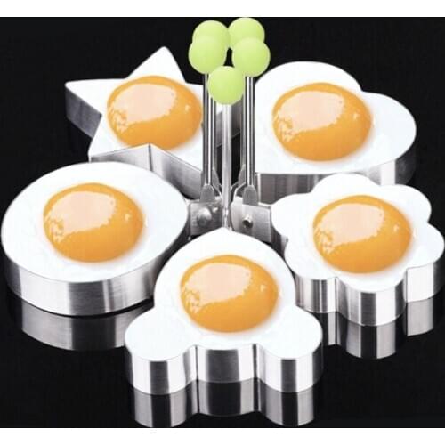 Creative Multi-shape Stainless Steel Omelette Egg Mold Egg Pancake Ring Kitchen Tools Utensil DIY Baking Tools