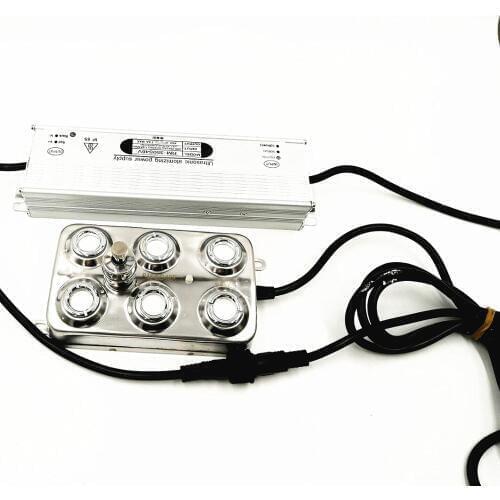 3L/H 6 Head Ultrasonic Mist Maker Fogger DC48V Air Humidifier Greenhouse Aeromist Hydroponics With 220V Waterpfood Power Supply