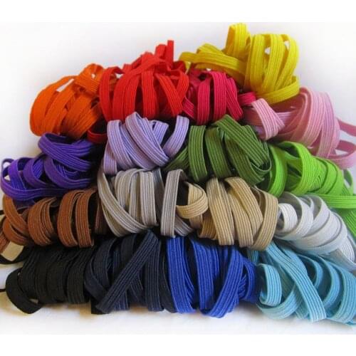 New 6mm 4 Meters/lot Hight Elastic Bands Spool Sewing Band Flat Elastic Cord White and Black Diy Handmade Accessories