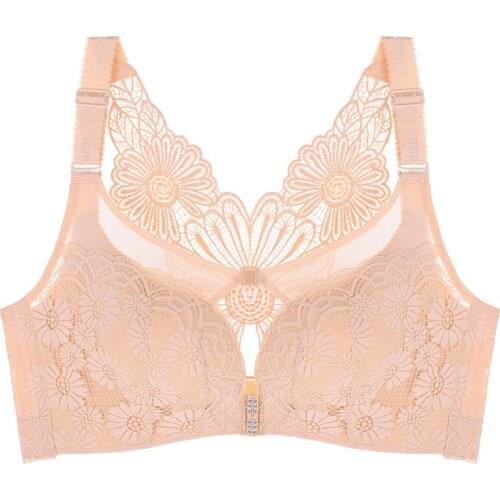 Womens Lace bra for women thin cup Brassiere Underwear chest sleep tops vest Big Size E Cup Top Cotton Bralette