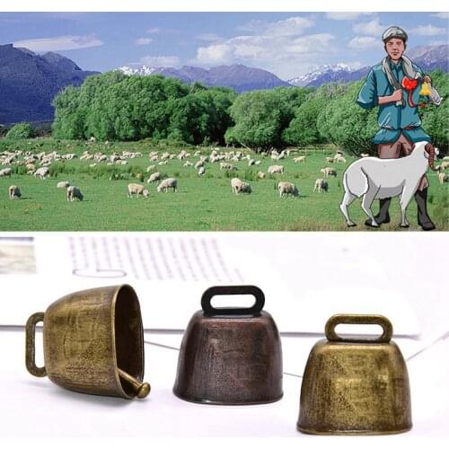 1pc Cow Horse Sheep Grazing Copper Bels Large Thicken Cattle Sheep Copper Bells Loud Crisp Spread Farther Loud Prevent Loss