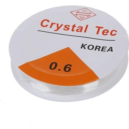 10 m wire / rope elastic for threading beads - White