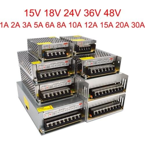15V 18V 24V 36V 48V Power Supply Transformer 220V To 24V Switching Power Source Converter 220 To 24 9 15 18 36 V Volt AC Adapter