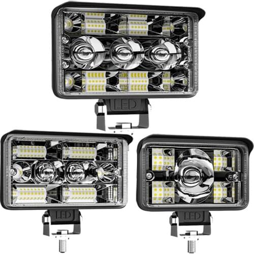 3/4/5inch LED Lens Fog Light Spot Flood Combo LED Bar Work Light Off Road for Truck Tractor 4x4 Barra Motorcycle Headlight