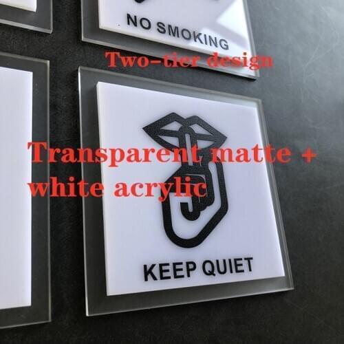 Acrylic Doorplate door sign Custom Signage Prompt Sticker Sticker Brand Signage name plate door sign