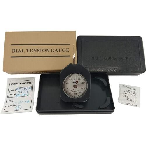Double pointers Tension Gauge with dial Tensiometer analog Tension Meter tester Peak-hold 100g