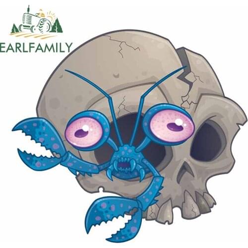 EARLFAMILY 13cm x 12cm for Eye Crustacea Decal Kids Room Windshield Motorcycle Anime Car Stickers Snowboard Windows Decoration