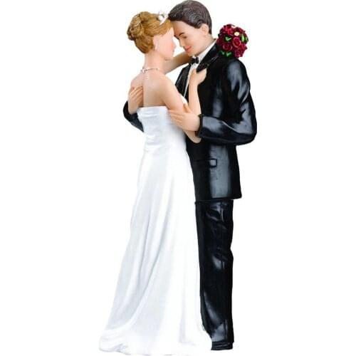 Cake Toppers Dolls Bride and Groom Figurines Funny Casamento Wedding Cake Toppers Stand Topper Decoration Supplies