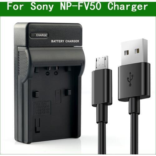 LANFULANG NP-FV50 NP FV50 USB Camera Battery Charger for Sony FDR AX700 AX60 AX45 AX33 AX100 AXP33 AXP35 AXP55 AX40 AX30 NP-FV70