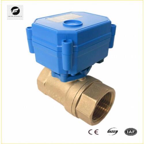 CWX-15 DN15 DN20 DN8 DN10 2-way DC3-6v motorized brass ball valve CR05 5 wires with feedback signal mini electric valve