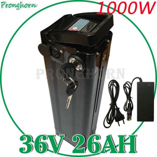 36V 25Ah Electric Bike Battery 1000W 500W 36V 13Ah 15Ah 18Ah 20Ah 21Ah 25Ah 26Ah Lithium Battery+2A Charger Bottom Discharge
