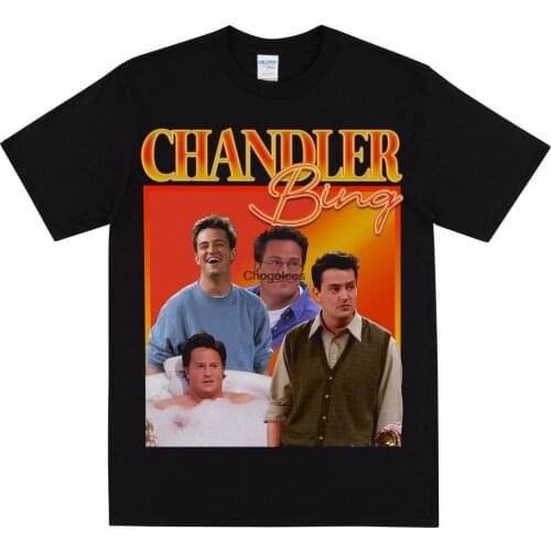 CHANDLER BING FRIENDS Tribute T shirt Mens Tshirt Womens T Shirt 90s Tshirt TeeTshirt Retro Top Funny Tshirt Vintage T shirts