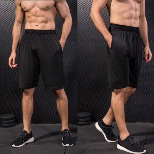 Men Sports Shorts Slim Fit Elastic Quick-dry Breathable Short Sports Pants for Basketball ZJ55