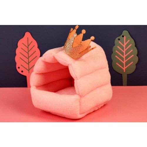 Non-irritation Lovely Cartoon Hamster Rat Hammock Warm Bed Washable Rat Hammock Semi-closed Design Pet Supplies