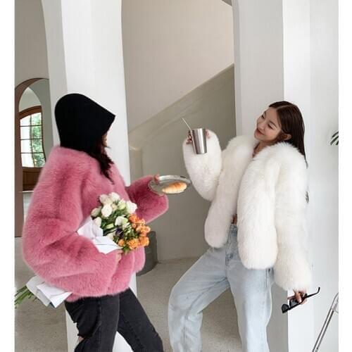 FURSARCAR 2020 New Natural Whole Skin Fox Fur Jacket Winter Womens Coat Genuine Fur Outwear Top Quality Thick Feamle Jackets