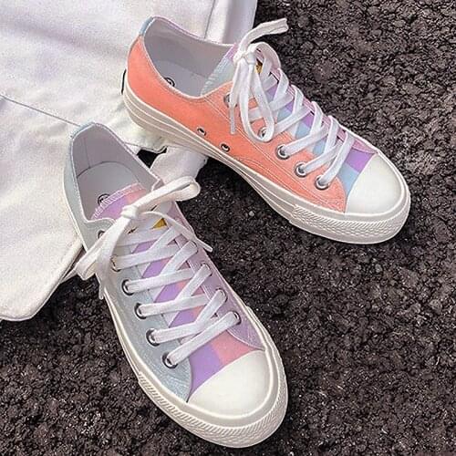 Summer New High-top Student Color-changing Canvas Shoes Women Wild Ultraviolet Korean Casual Shoes Tide
