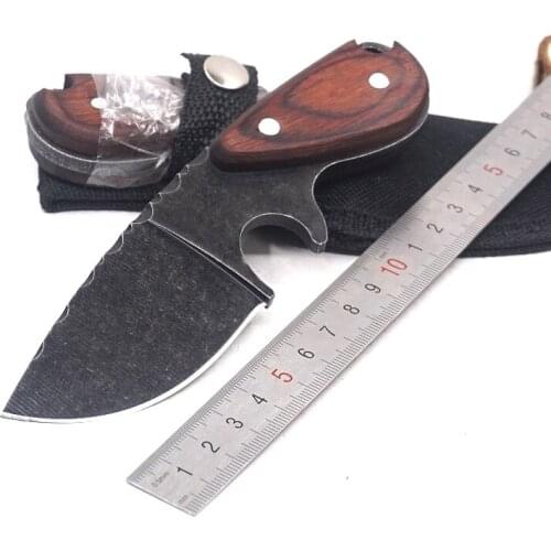 155mm (6.10'') Fixed Blade Hunting Knife Survival Tactical Small Straight Knife Outdoor Self-defense Knives Camping EDC Tool
