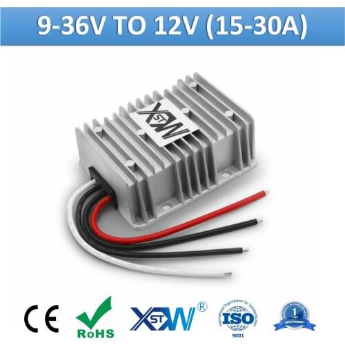 XWST DC To DC 9-36V 12V 24V To 12V 15A 20A 25A 28A 30A Output Step Up Down Power Converter 12vdc Voltage Regulator