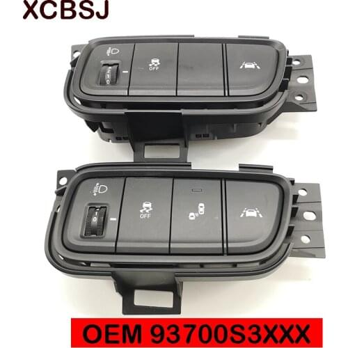 FOR Hyundai Santa Fe TM 2019 Instrument lamp anti slip side line auxiliary lane deviation switch 0EM 93700S3130 93700S3110