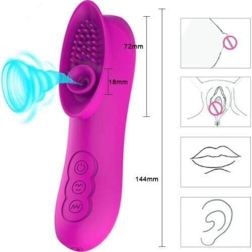12 Frequency Sex Sucking Toys for Women Silicone Massager Stick Female Oral Device Masturbating Adult Sex Accessories
