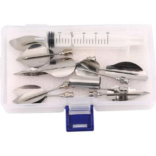Silver DIY 3D three-dimensional Gelatin Jelly Pudding Syringe Art Flower Needles Cake Moulds Tools Kitchen Essential Tool
