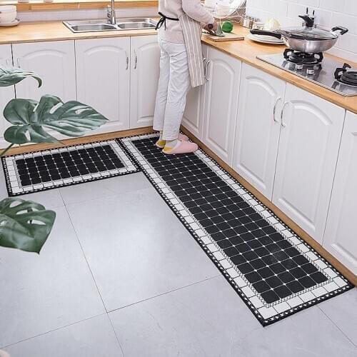 Modern Geometric Carpets Kitchen Mat Anti-Slip Bathroom Carpet Home Entrance Hallway Door Mats Wardrobe Balcony Area Rugs