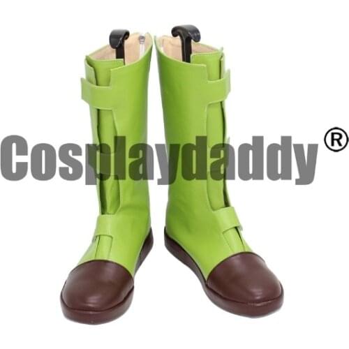 Super Future Trunks Cosplay Shoes Mirai no Torankusu Green Boots Men Women Hallowee Party Props X002