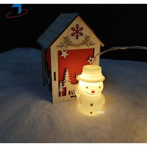 Battery LED Snowman String light for Christmas holiday party and Mall living room Decorative Indoor decoration для праздника