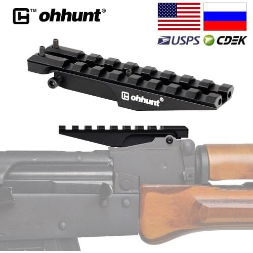 Tactical ohhunt AK Rear Sight Rail Standard 1913 Picatinny Weaver Hunting Scope Mount For AK47 AK74 Low Profile Red Dot Optics