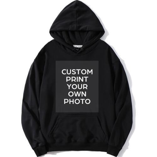 Custom Made Hoodies For Group Team Printied With Your Own Band Artwork Photo Men Womens Casual Street Wear Male Sweatshirt Tops