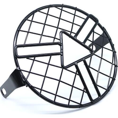 Universal Motorcycle Headlight Metal Grill Mask Protector Guard Side Mount Cover For Harley Honda Yamaha Suzuki Kawasaki Touring