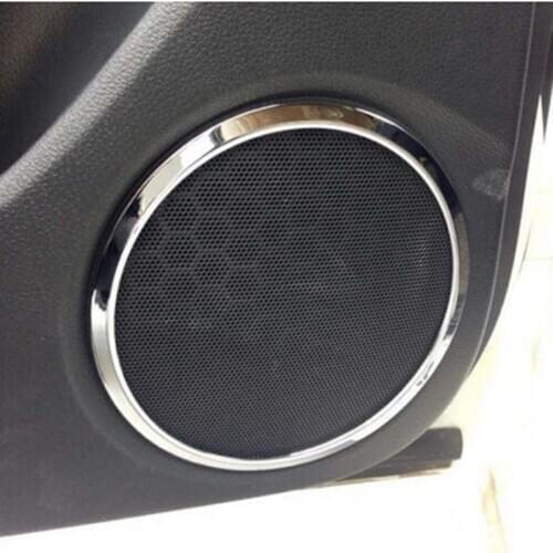 Interior Frame Speaker Box Plated Ring for Nissan Qashqai J11 2014 2015 2016 2017 2018 Chrome Car Styling Sticker Accessories