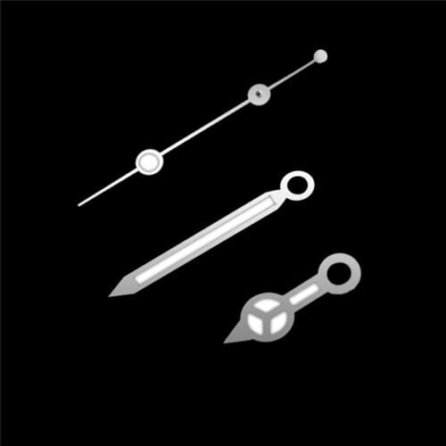 Green Luminous Watch Hands 3 Pins for Miyota 8215 For Mingzhu DG2813 3804 Automatic Mechanical Movement Repair Parts