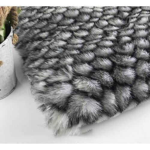 40*50cm Artificial Fur Jacquard Plush Soft Fabric For DIY Handmade Craft Quilting Winter Garment Accessories Materials