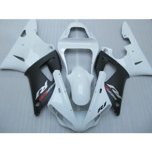 100% injection mold fairing kit for YAMAHA YZFR1 2000 2001 classical white black fairings set YZF R1 00 01 SZ24