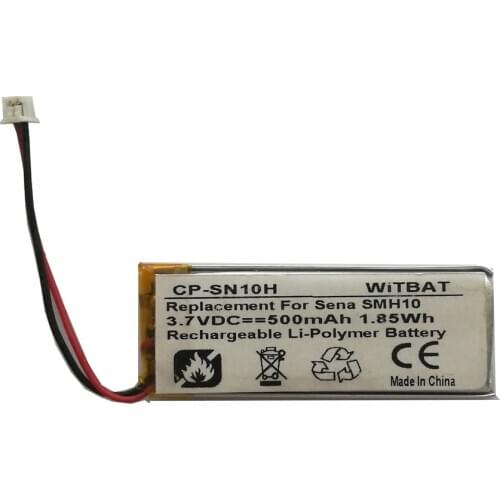 TTVXO Battery for 500mAh Sena SMH5 Bluetooth Headset Battery