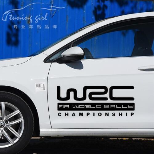 Car Stickers WRC Championship Creative Sports Racing Decals Waterproof Vinyls Auto Tuning Styling 50cm 80cm D22