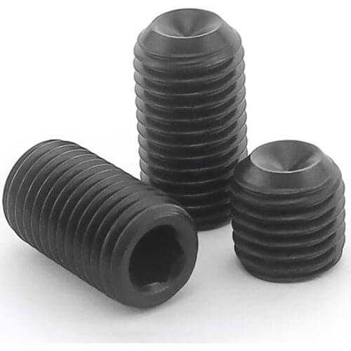 Black Grade 12.9 Alloy Steel Hex Hexagon Socket Allen Cup Point Grub Screw Set Bolt M14 M16 M20 M24