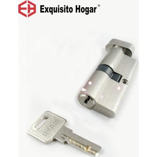 Management Customized 80mm Cylinder Door Hardware Security Locks Brass Cylinder Double Single Open Same Key Interlocking