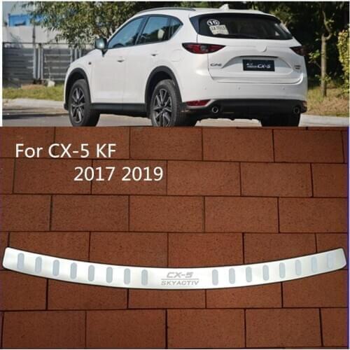 For mazda cx-5 cx5 cx 5 accessories 2019 2018 2017 2012 2013 2014 2015 2016 kf rear bumper door sill scuff plate cover trim
