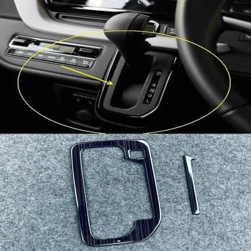 For Suzuki Solio 2021 2022 Stainless Steel Car Gear Shift Cover Trim Panel Frame Sticker Interior Styling Accessories RHD