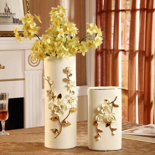 Floor pottery vases European-style home decorations ornaments wedding gift decoration living room