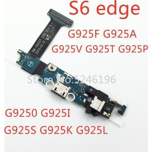 For Samsung Galaxy S6 Edge G925F G925A G925V G925T G925P G925I G925S G9250 Dock Connector Micro USB Port Charging Flex Cable