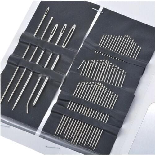 Hot YO-55 Pcs / Set Metal Sewing Needle Embroidery Mending Craft