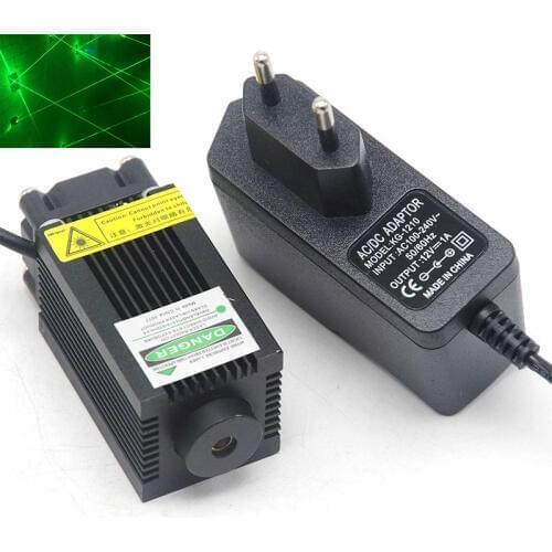 532nm Green Diode Laser Dot Module 100mw LED Lighting Room Escape Lights Remote Sight w 12V 1A Adapter US/EU/UK/AU