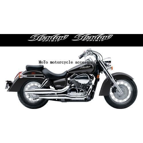 Motorcycle Cutout Sticker Gas Tank Emblem Decals Shadow Logo Stickers For Honda Shadow VT 400 600 750 1100 1300 213mm x 34mm