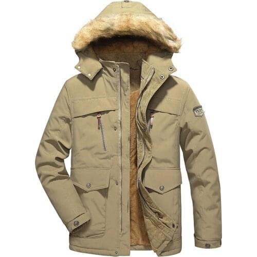 Mens Winter Thick Warm Parkas Outwear Coats Casual Hooded Jacket New Windbreaker Jackets Overcoats Chaquetas Invierno M-4XL